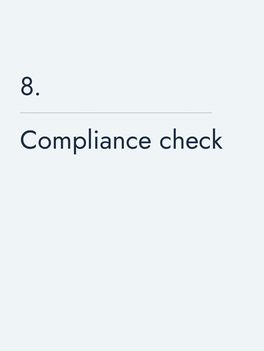 Compliance check