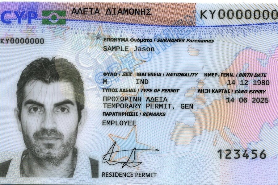 Так выглядит ВНЖ на Кипре