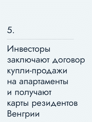 Инвесторы заключают договор купли-продажи на апартаменты и получают карты резидентов Венгрии, 388&nbsp;900&nbsp;€