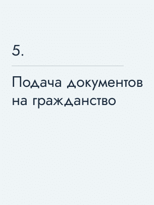 Подача документов на гражданство