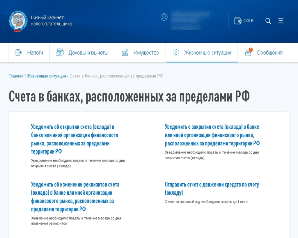 Второе гражданство для россиян. Уведомление об иностранных счетах гражданина России