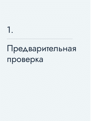 Предварительная проверка