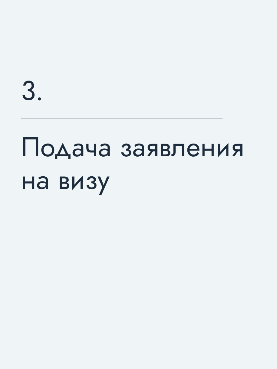 Подача заявления на&nbsp;визу