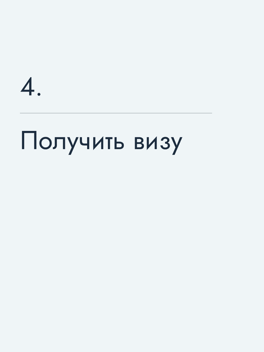 Получить визу