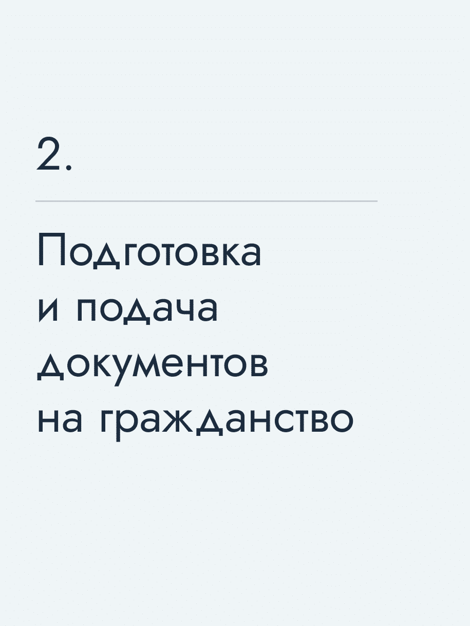 Подготовка и подача документов на гражданство
