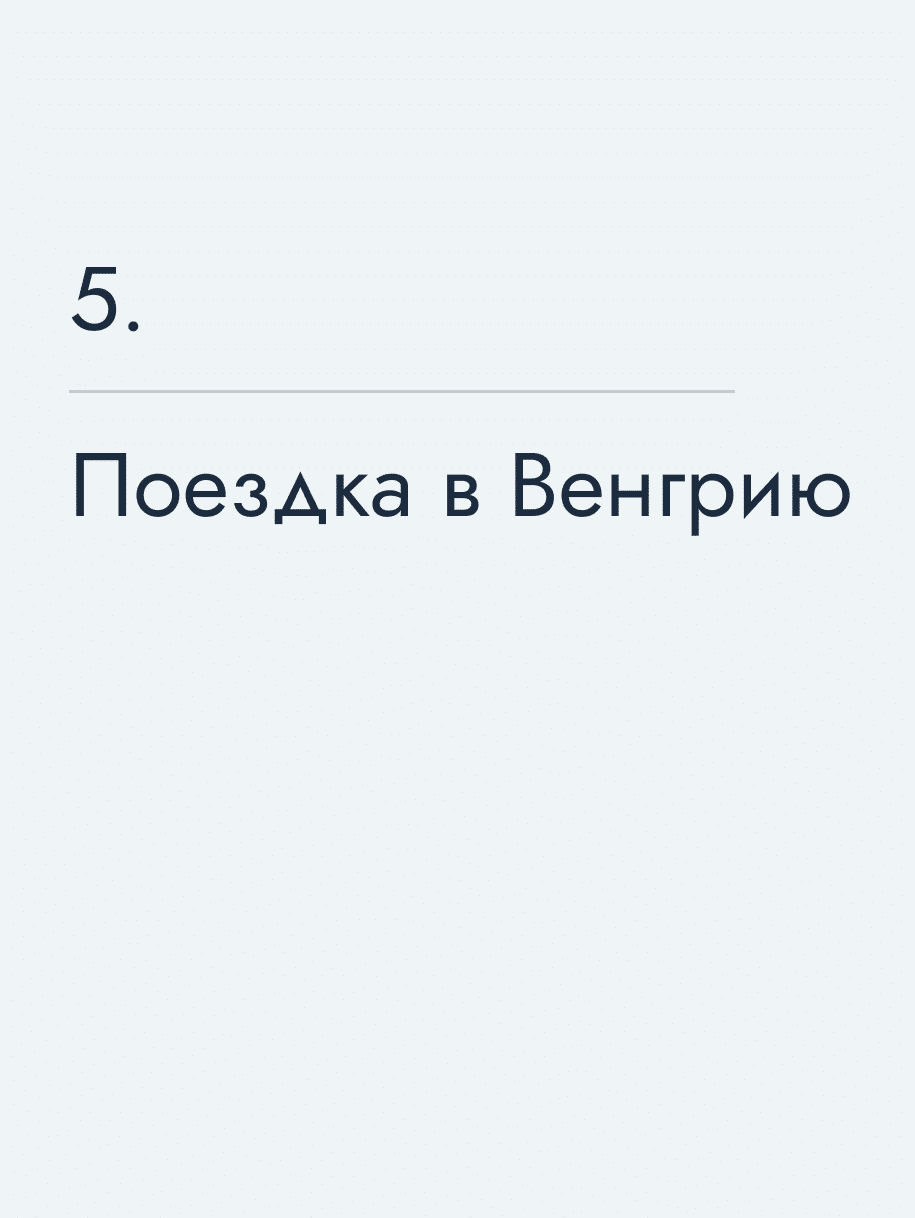 Поездка в Венгрию