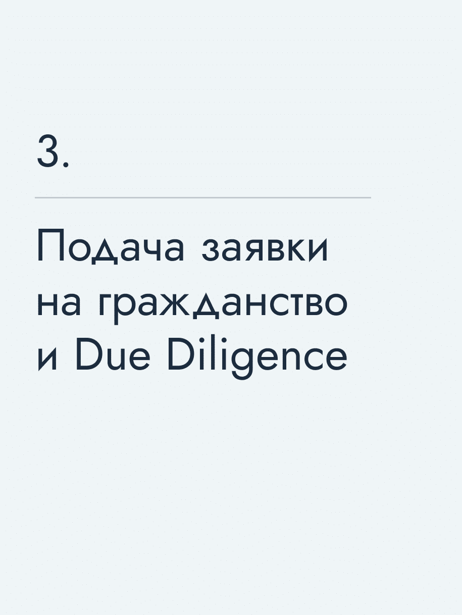 Подача заявки на гражданство и Due&nbsp;Diligence