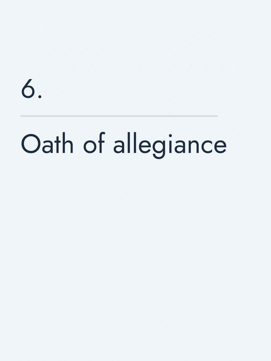 Oath of allegiance