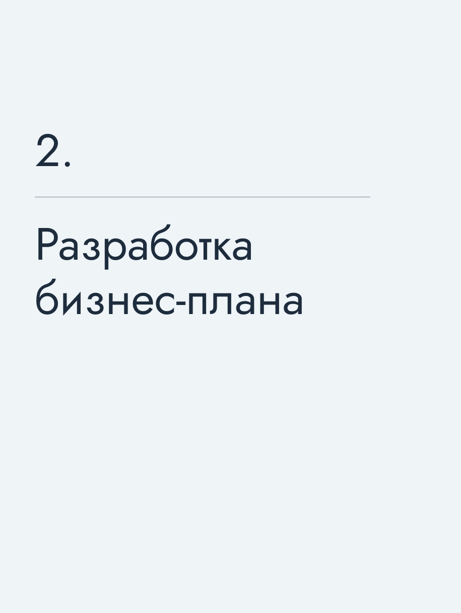 Разработка бизнес‑плана