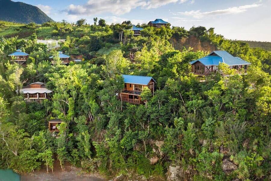 Apartments and villas on a clifftop with sea views