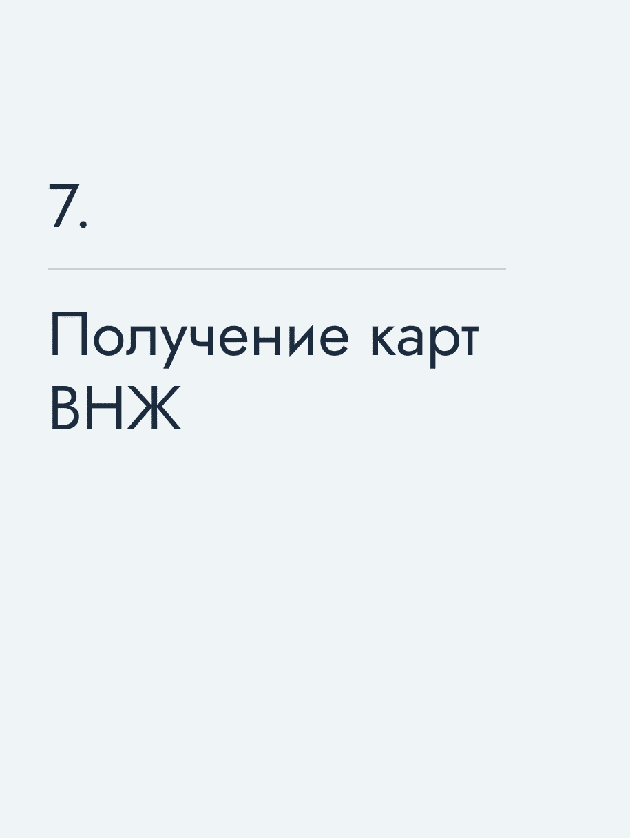 Получение карт ВНЖ