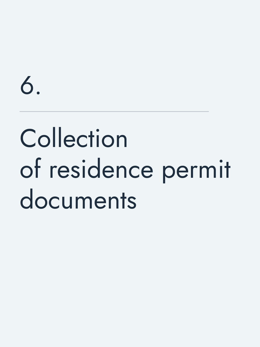 Collection of residence permit documents