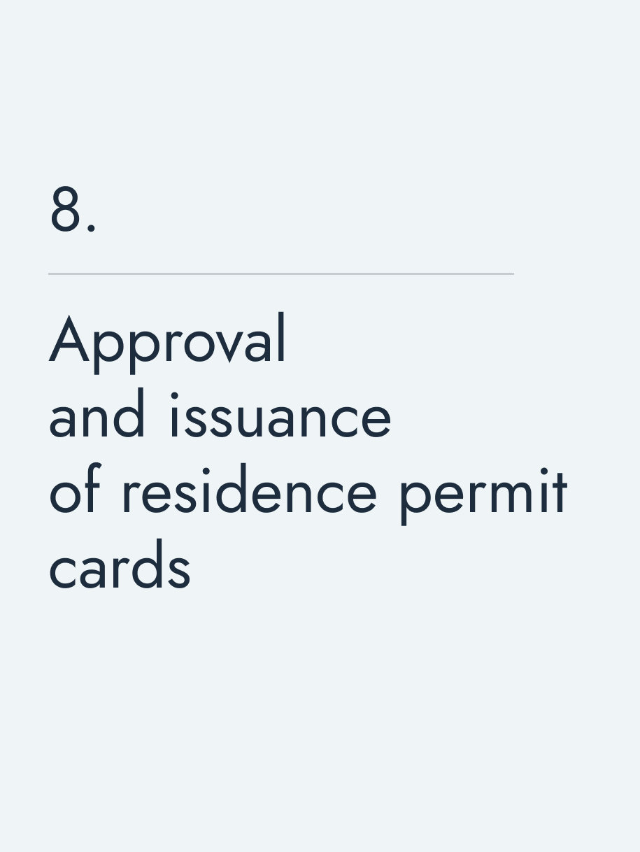 Approval and issuance of residence permit cards 🔥