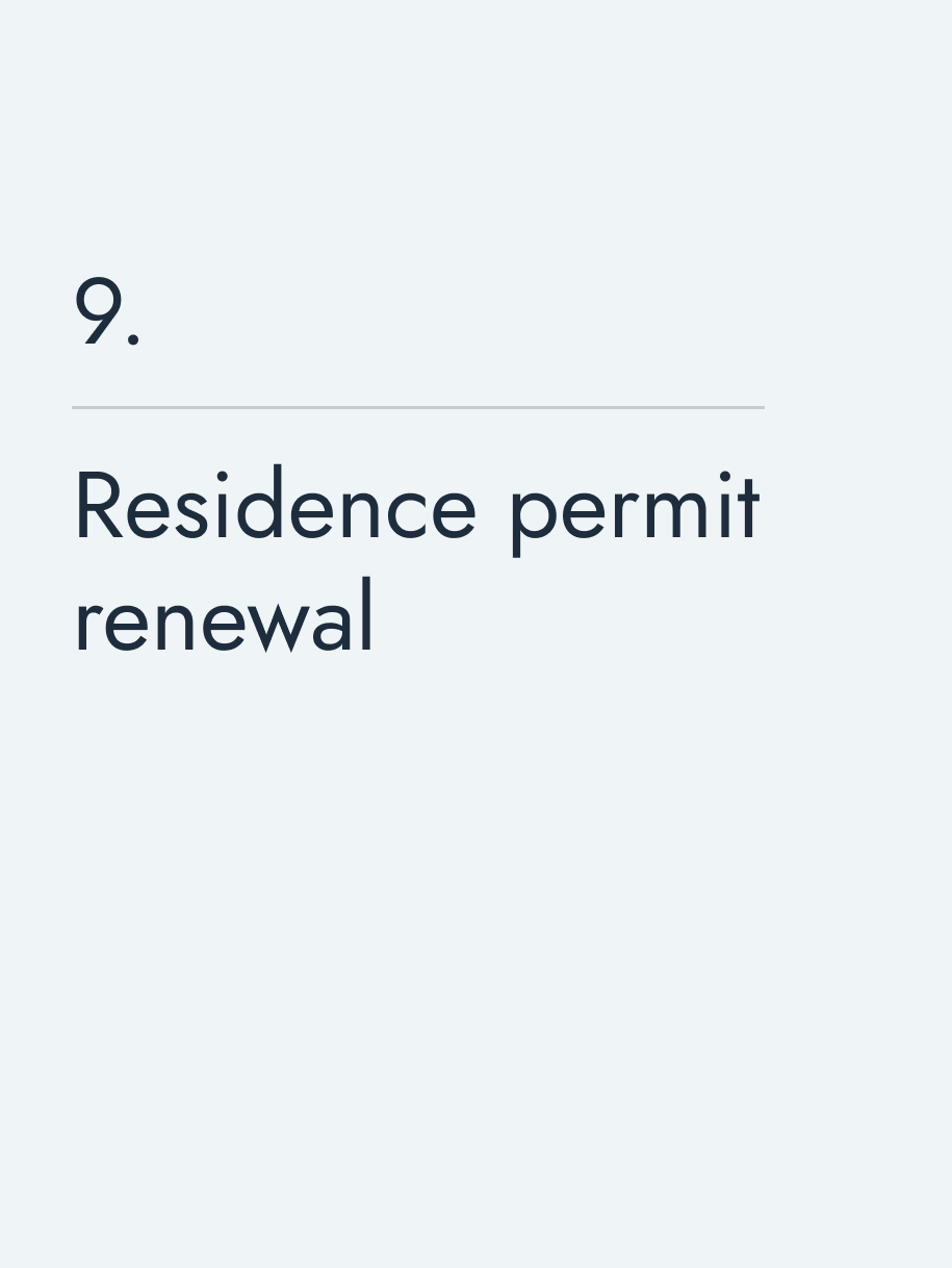 Residence permit renewal