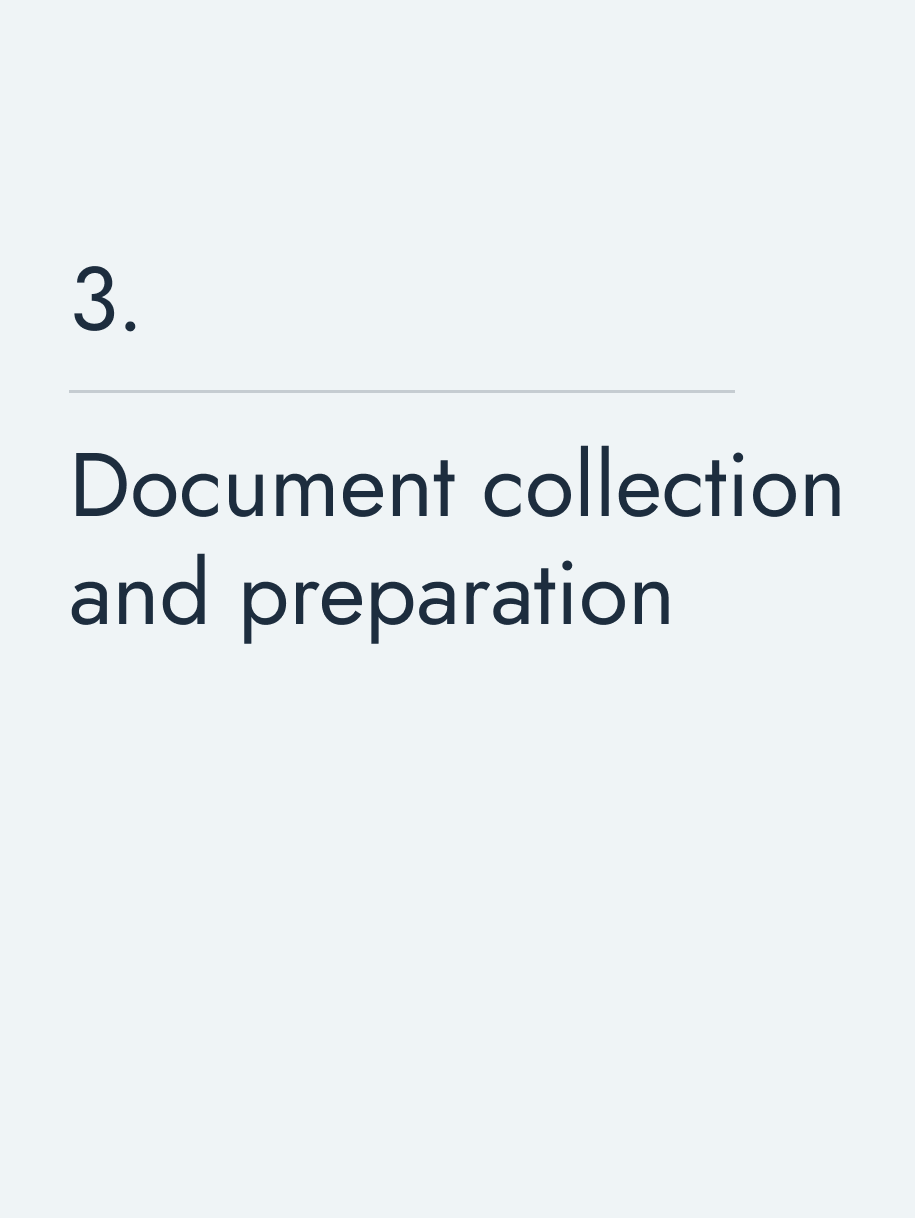Document collection and preparation