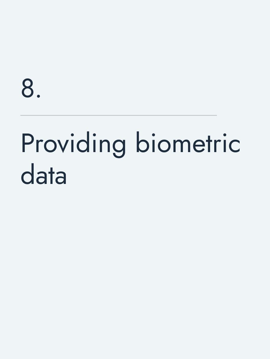 Providing biometric data