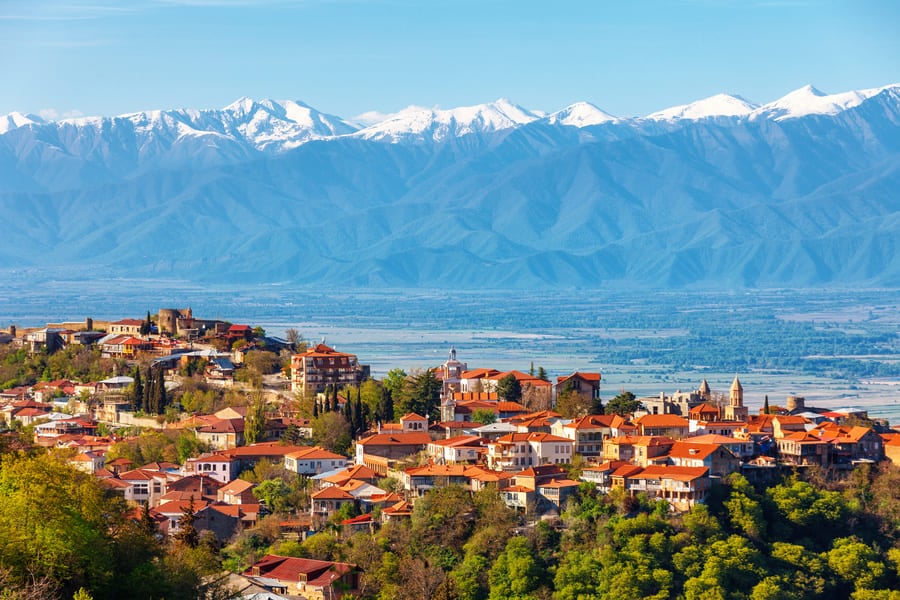 Вид на гору Мтацминда, Грузия