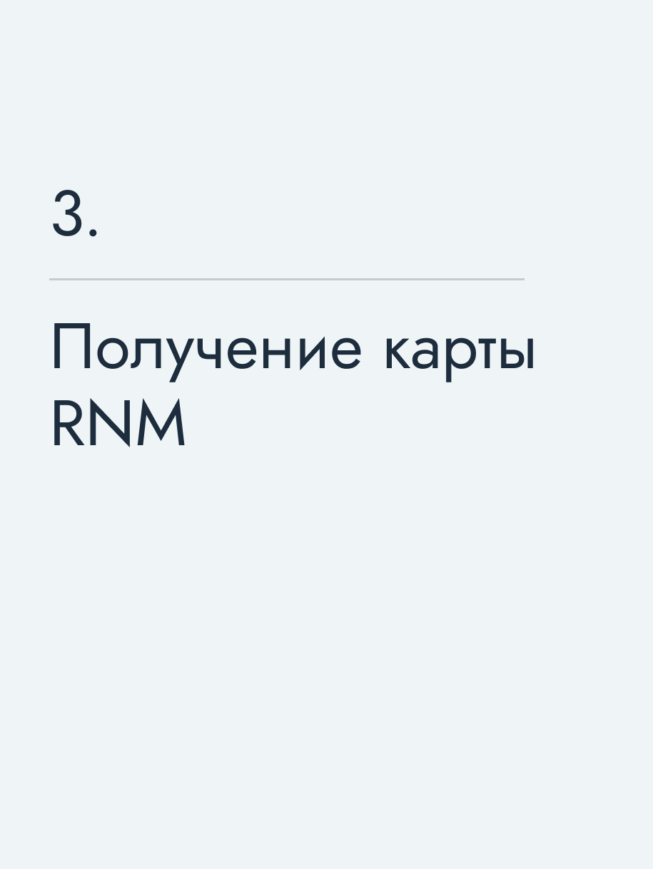 Получение карты RNM