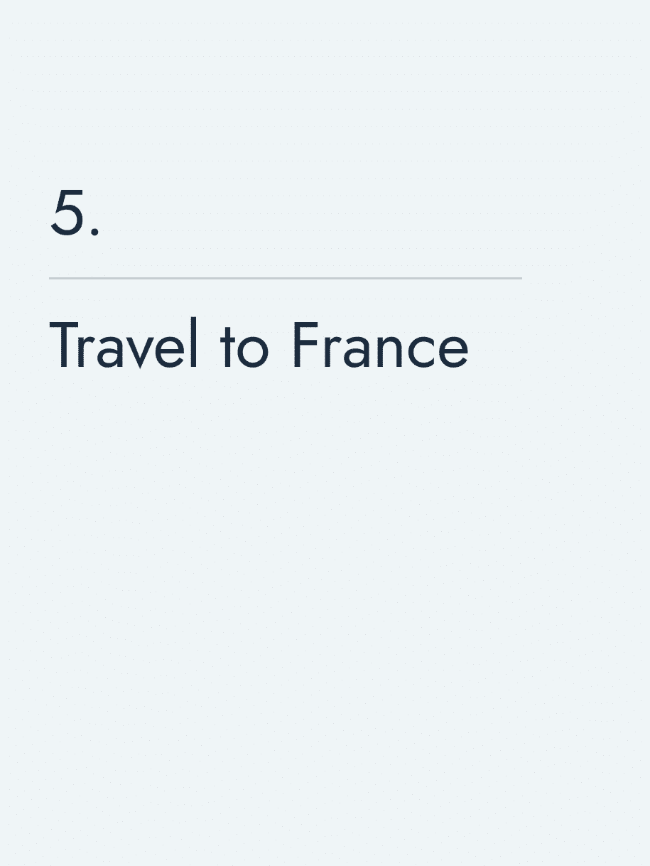 Travel to France