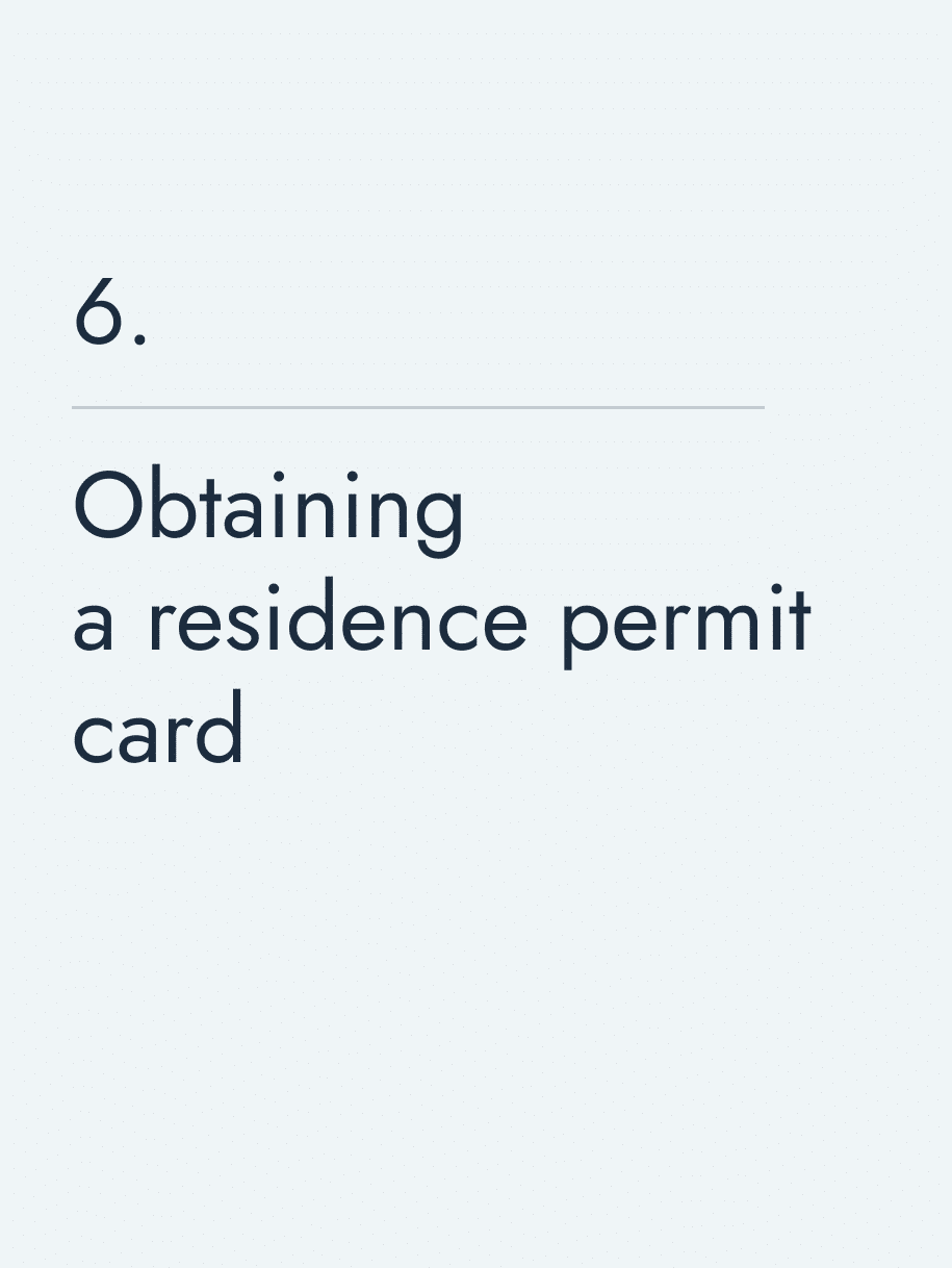 Obtaining a residence permit card 🔥