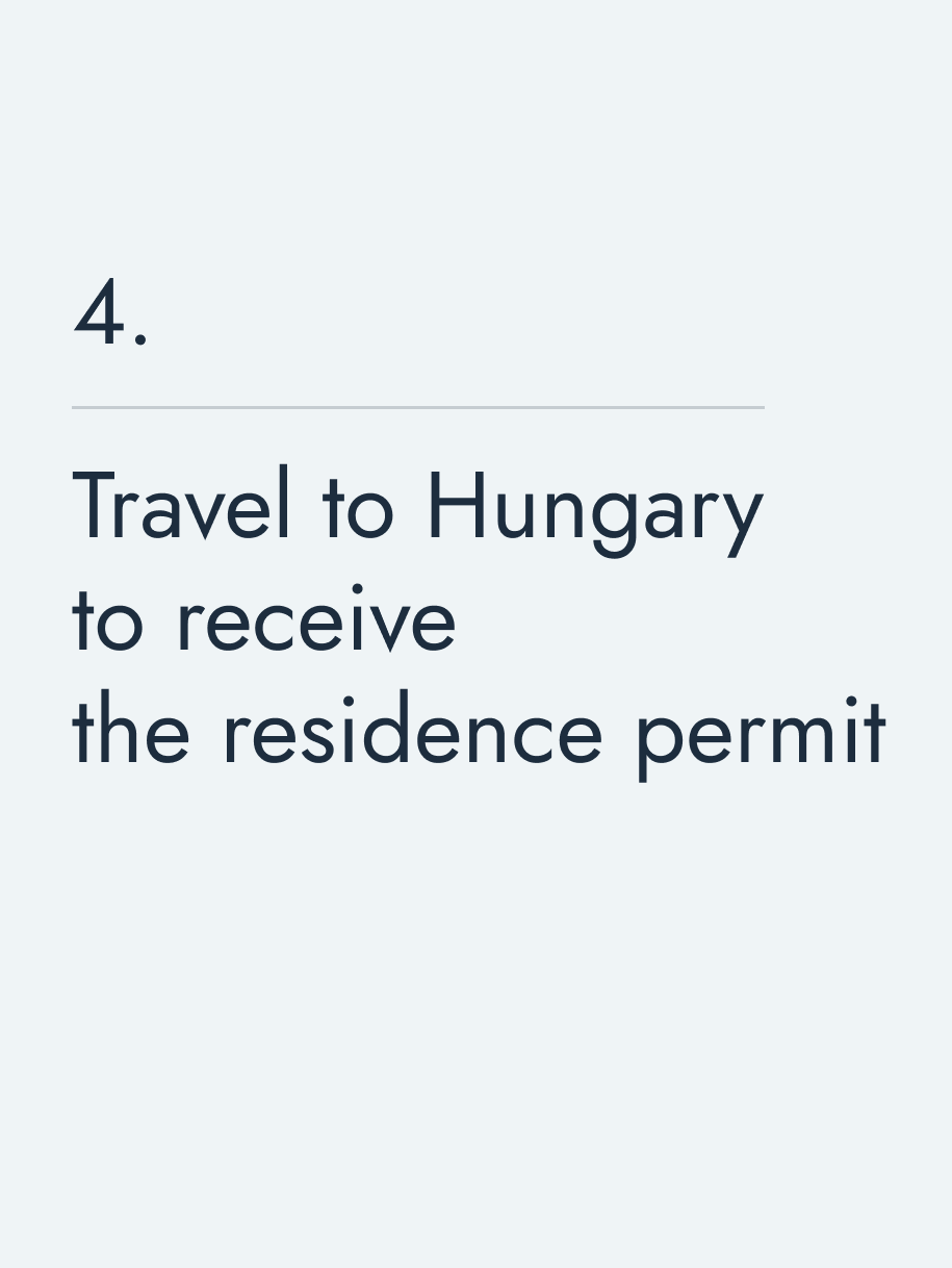 Travel to Hungary to receive the residence permit 🔥