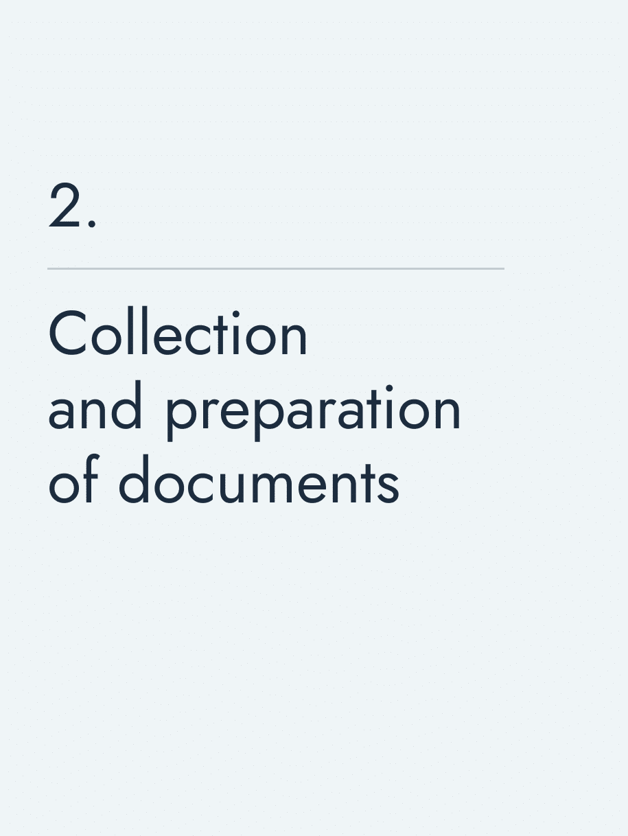 Collection and preparation of documents
