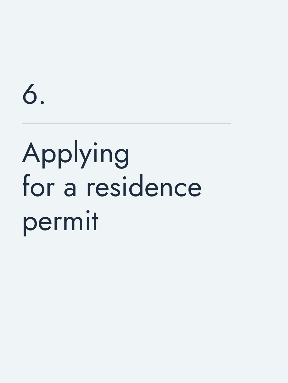 Applying for a residence permit
