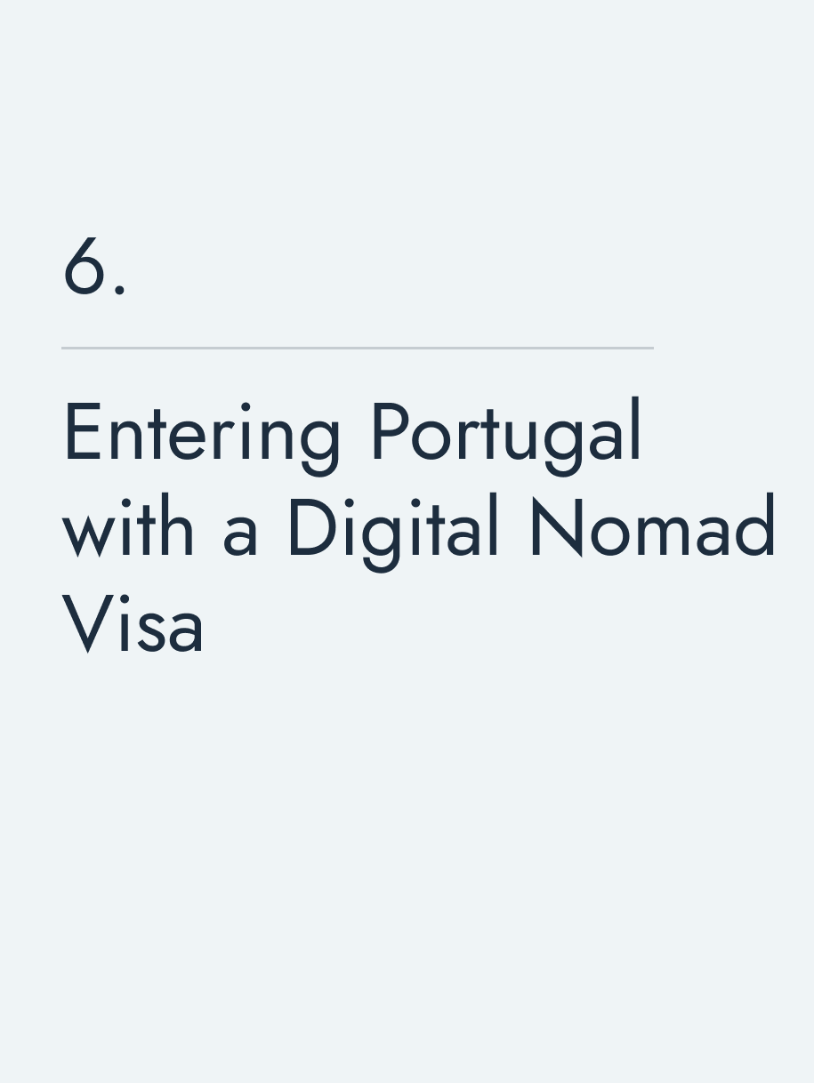 Entering Portugal with a Digital Nomad Visa