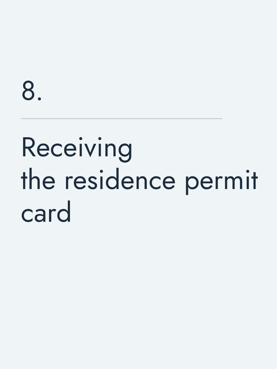 Receiving the residence permit card 🔥