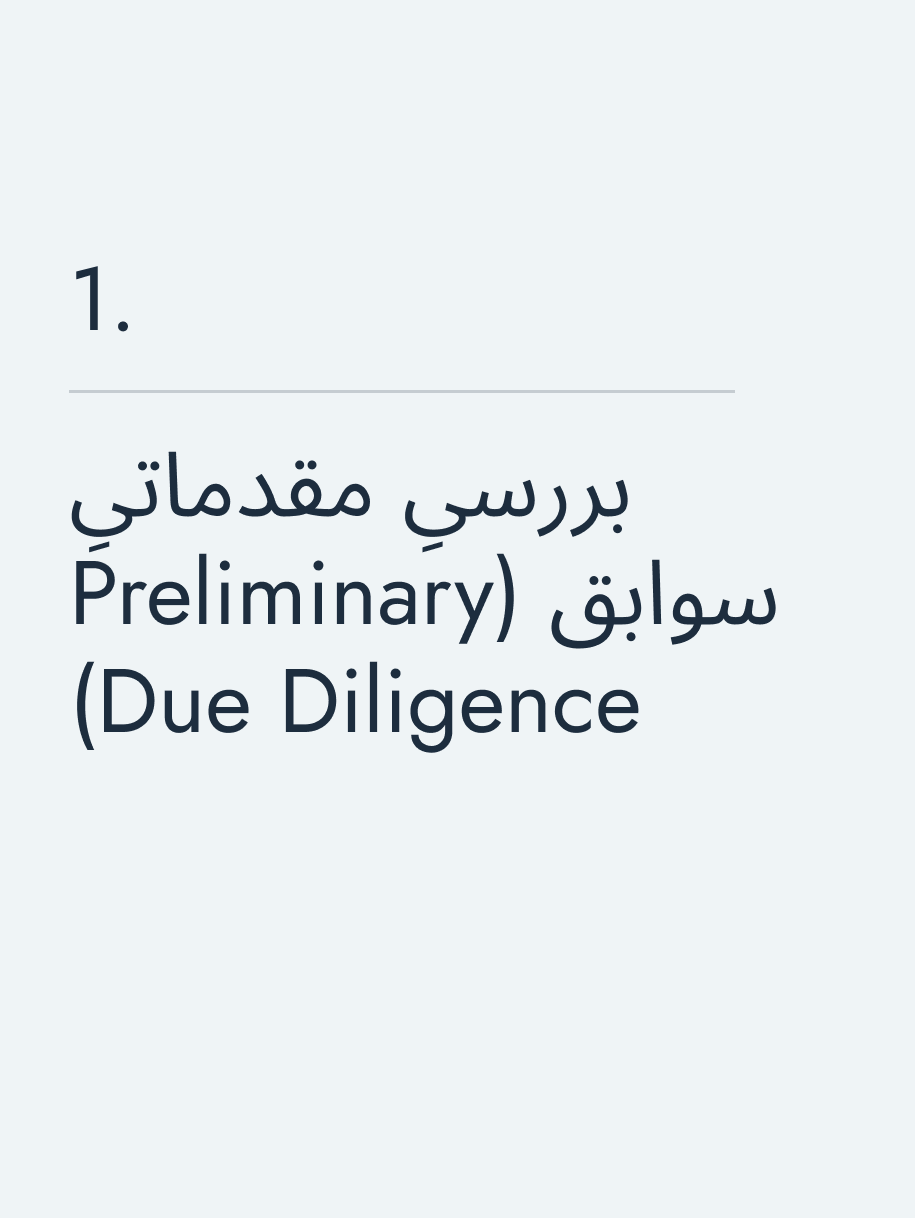 بررسیِ مقدماتیِ سوابق (Preliminary Due Diligence)