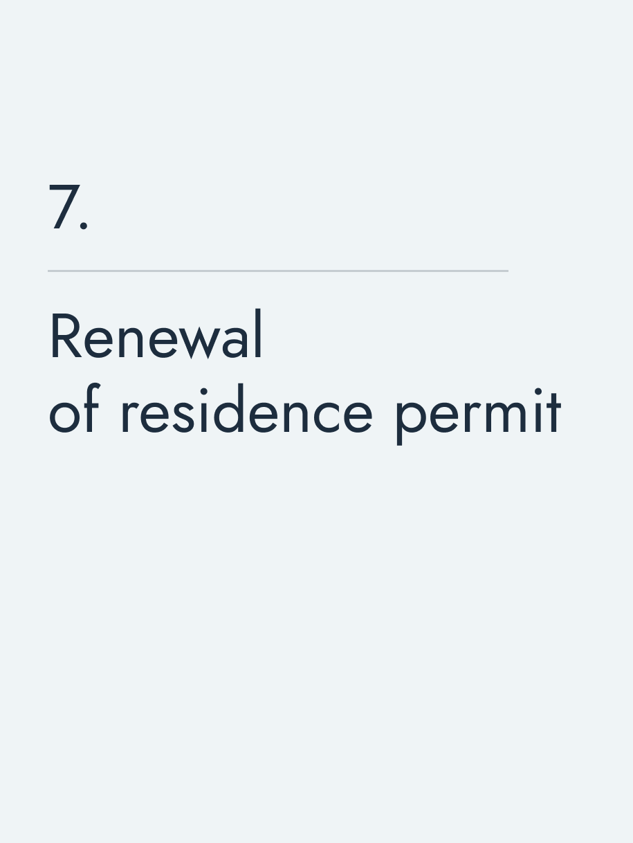Renewal of residence permit