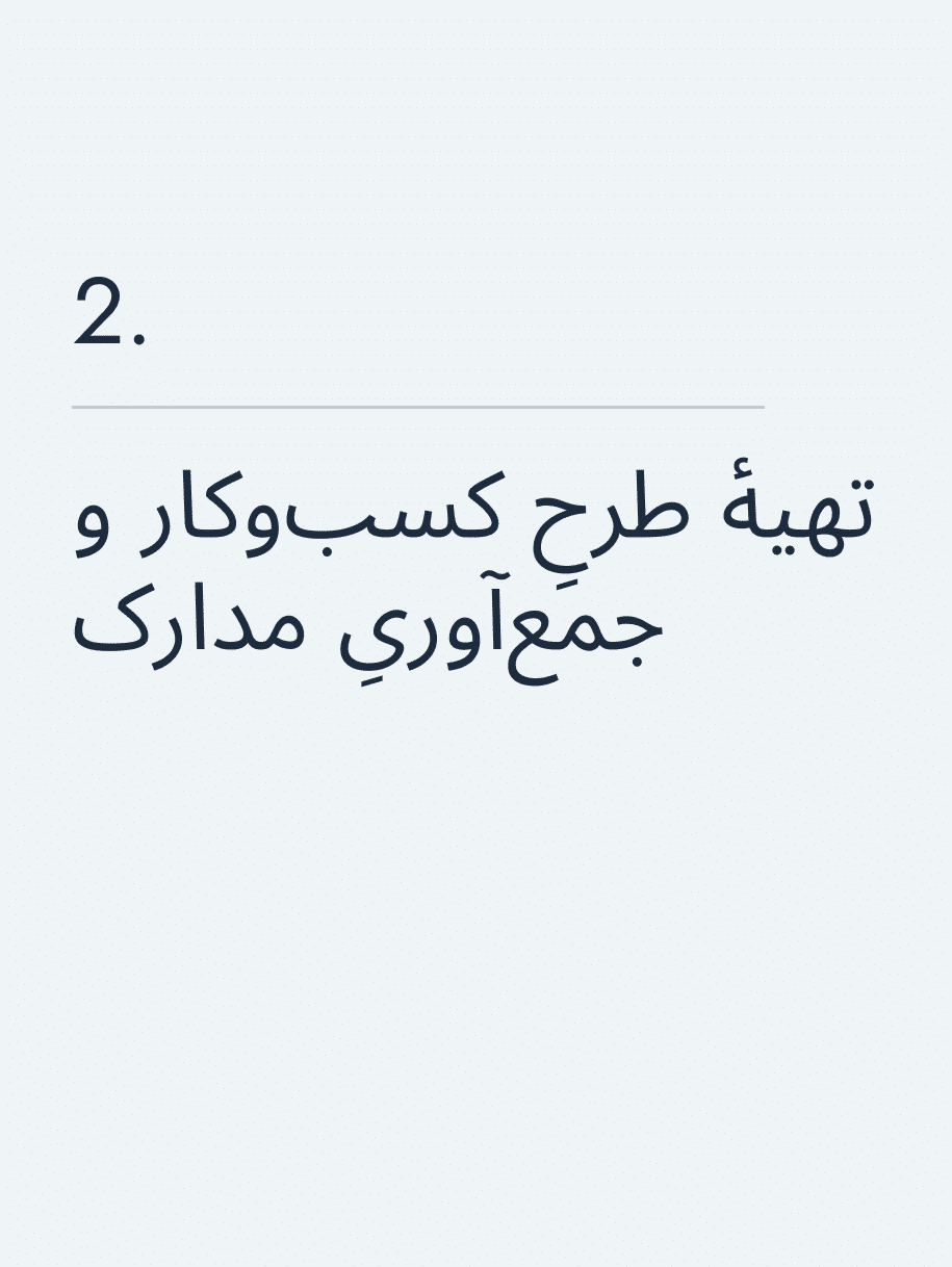 تهیهٔ طرحِ کسب‌وکار و جمع‌آوریِ مدارک
