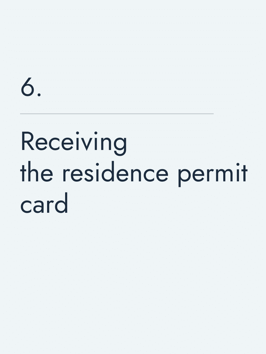 Receiving the residence permit card 🔥
