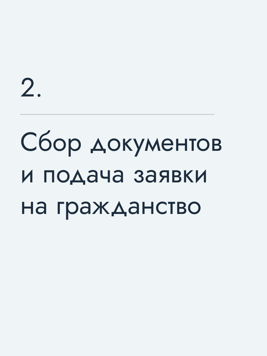 Сбор документов и подача заявки на гражданство