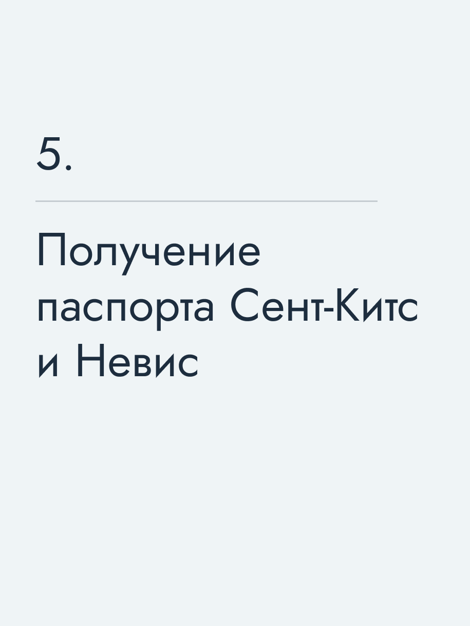 Получение паспорта Сент‑Китс и Невис