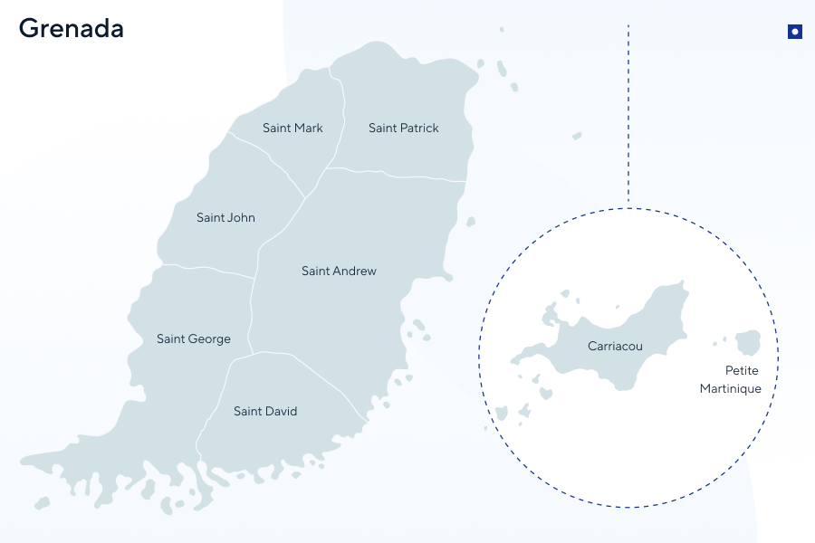 Grenada map