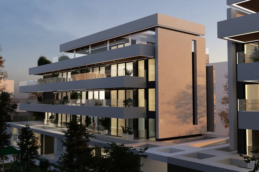 Современные апартаменты у моря в жилом комплексе рядом с Салониками