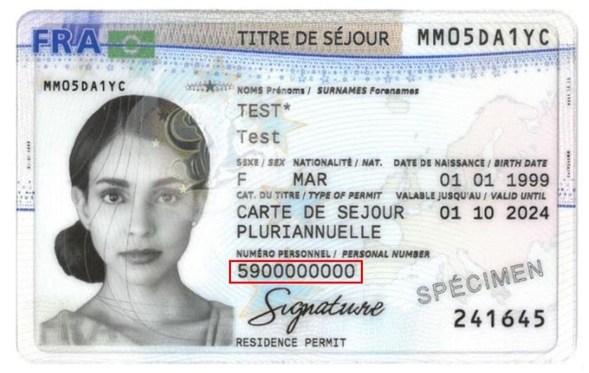 Стартап-виза и ВНЖ Франции: образец ВНЖ